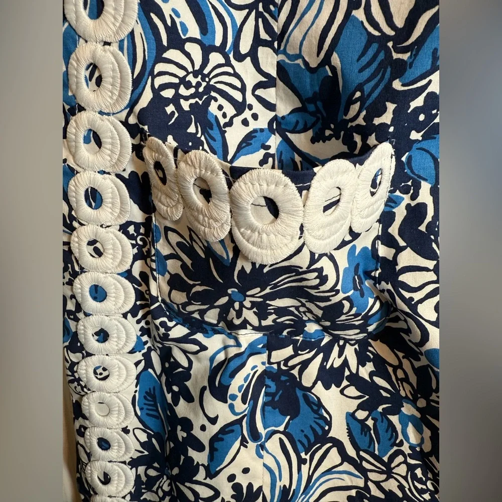 Lilly Pulitzer Blue Halter Sheath Mini Dress - Picture 6 of 9